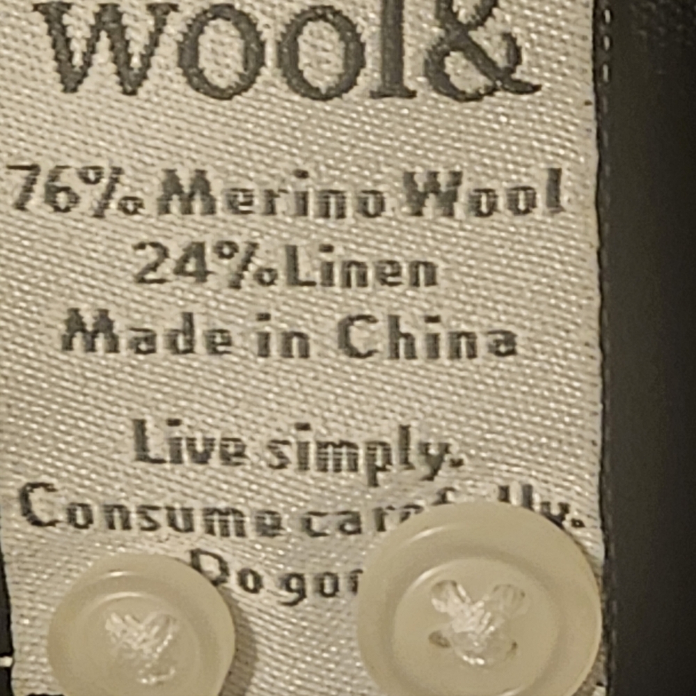 Wool& Florence Wool/linen Tunic M - Picture 3 of 3